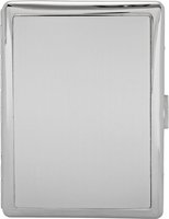 Pearl cigarillo case 9er silver satin finish