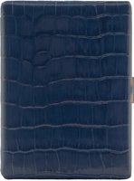 Zigarrenzubehör Etui  Pearl 9er Blue Cowhide Kroko