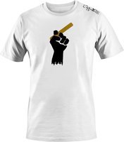 Zigarrenzubehör Merchandise  Ciguerilla Tee white fist black (size XXL)