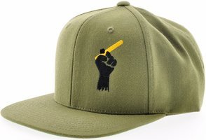 Zigarrenzubehör Merchandise  Ciguerilla Snapback oliv fist black