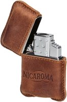 Nicaroma Feuerzeug Jetflame mit Lederetui