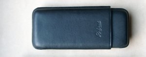 Zigarrenzubehör Etui  Guy Janot 3er Corona-Etui Schwarz 8034