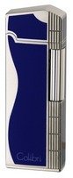 Zigarrenzubehör Feuerzeug  Colibri Blau/Silber (290073)