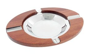Zigarrenzubehör Aschenbecher  Guy Janot 4er Cigarrenascher Bubinga oval (7234)