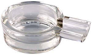 Zigarrenzubehör Aschenbecher  Classic Glas rund mit 1 Ablage (523571)