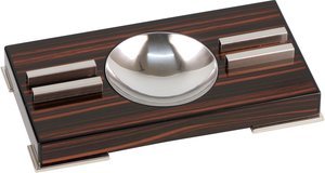 Zigarrenzubehör Aschenbecher  Classic Makassar Design 2 Ablagen (524361)