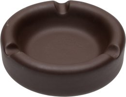 Zigarrenzubehör Aschenbecher  Classic Keramik braun matt mit 2 Ablagen (6136611)