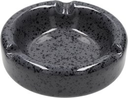 Zigarrenzubehör Aschenbecher  Classic Keramik grau rund mit 2 Ablagen (6136612)