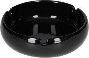 Zigarrenzubehör Aschenbecher  Classic Keramik schwarz mit 3 Ablagen (6610032)