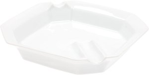 Zigarrenzubehör Aschenbecher  Classic Porzellan weiß mit 2 Ablagen (617022)