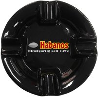 Zigarrenzubehör Aschenbecher  Habanos Schwarz Rund Klein (6396520)