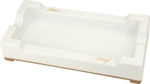 Zigarrenzubehör Aschenbecher  Davidoff Melaminharz  Weiss