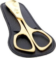 Wolfertz CTS Cigar Scissors big Edelstahl Vergoldet (mit leichten Gebrauchsspuren)