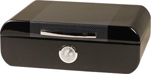 Zigarrenzubehör Humidor  Classic schwarz/carbon glänzend (561463)