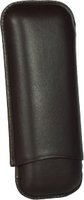 Zigarrenzubehör Etui  Martin Wess 2er smooth braun (590) (10316)