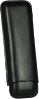 Zigarrenzubehör Etui  Martin Wess 2er smooth schwarz (592) (10352)