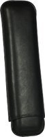 Zigarrenzubehör Etui  Martin Wess 2er smooth schwarz (594) (10389)