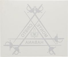 Zigarrenzubehör Medien Poster Habanos Aufkleber Montecristo groß (37,8 x 31,5 cm) für Glasscheiben 700890