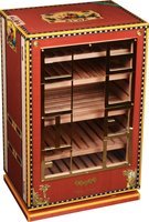 Zigarrenzubehör Humidor  Elie Bleu für 150 Zigarren Standhumidor (Rot)