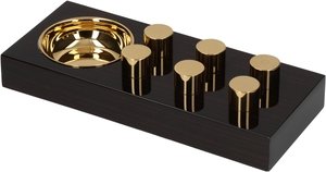 Elie Bleu Aschenbecher Egoist Macassar Ebony 1er