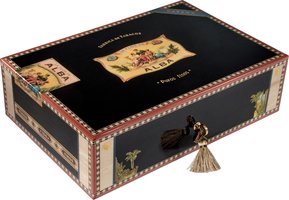 Zigarrenzubehör Humidor  Elie Bleu für 110 Zigarren Sykomore Maserung (Schwarz)