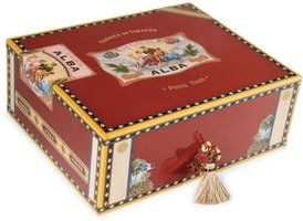 Zigarrenzubehör Humidor  Elie Bleu für 75 Zigarren Sykomore Maserung (Rot)