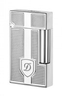 Zigarrenzubehör Feuerzeug  S.T. Dupont Palladium Dupont Wappen Silber (016621)