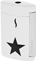 Zigarrenzubehör Feuerzeug  S.T. Dupont white black star (010532)