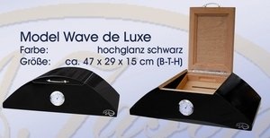 A. Jason humidor Wave de Luxe (Schwarz)