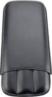 Marca Fina Lederetui 3er Doble Corona Schwarz ohne Logo (1000023)