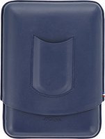 S.T. Dupont Cigar Case Leather 5er blau Atelier CL (183123)