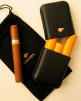 Zigarrenzubehör Etui  Cohiba 3er Zigarrenetui (schwarz, innen gelb) für Siglo VI (6999030)