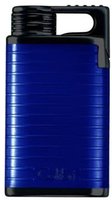 Zigarrenzubehör Feuerzeug  Colibri blau/schwarz Querstreifen (293318)