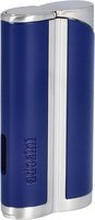 Zigarrenzubehör Feuerzeug  Adorini Curve blue satin silver (15093/15444)