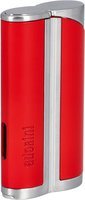 Zigarrenzubehör Feuerzeug  Adorini Curve red satin silver (15094/15445)