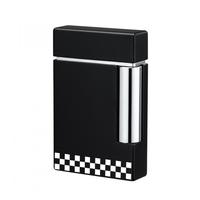 Zigarrenzubehör Feuerzeug  S.T. Dupont Matt Black and White Chrom und Lack (025120)