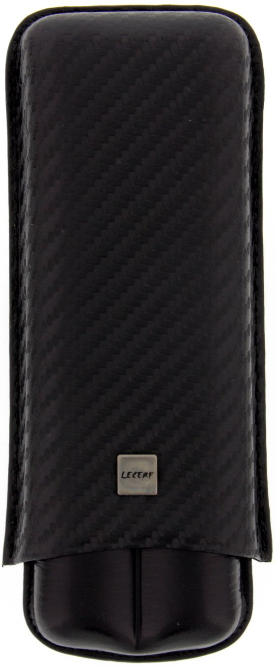 Lecerf Zigarrenetui Carbono 2er Gran Toro Black (1525)