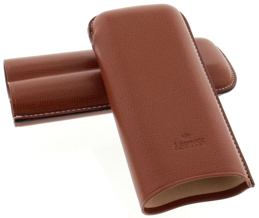 Ashton Zigarrenetui Gigante hellbraun Detailbild