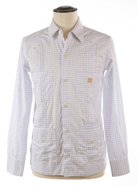 Cohiba Atmosphere Guayabera Hemden weiß/hellblau