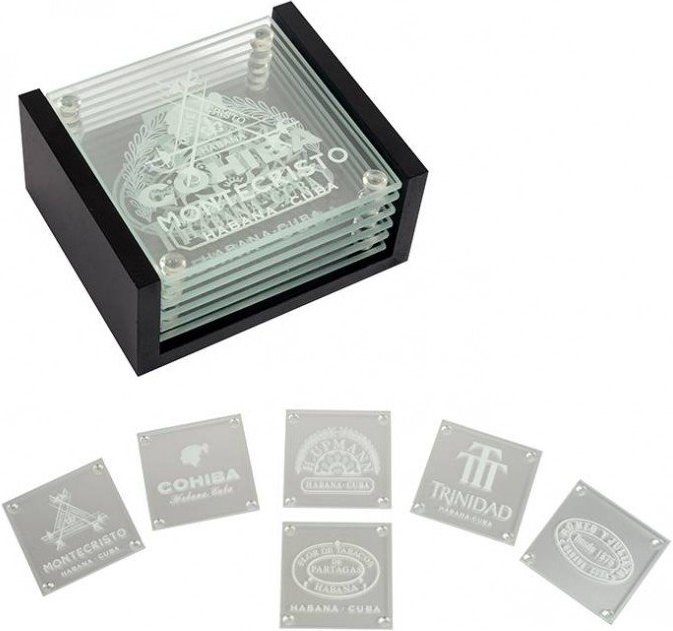 Habanos Glasuntersetzer Cuba 6er Set (6396320)