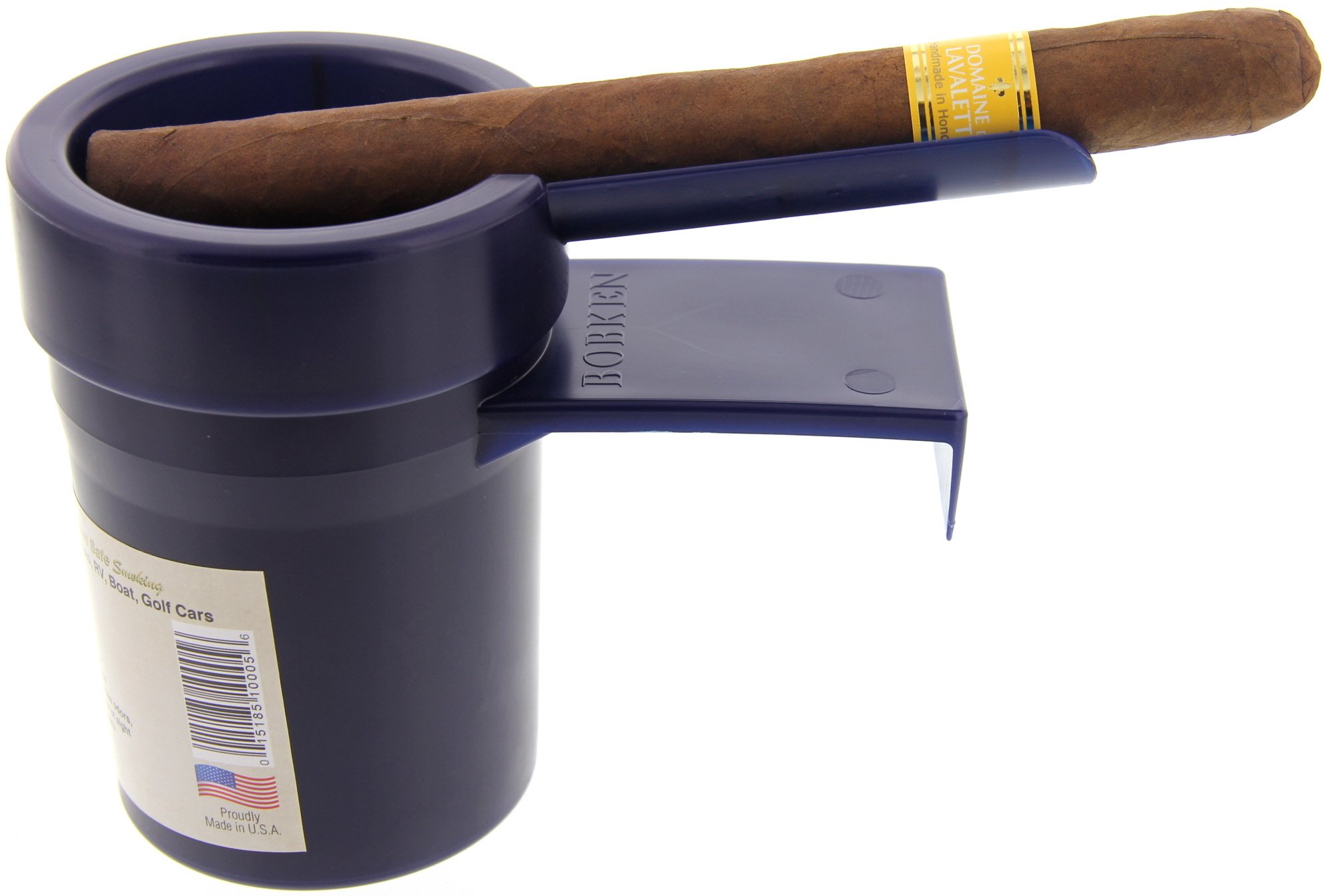 Cigar Bobken Autoaschenbecher blau Detailbild Zigarre