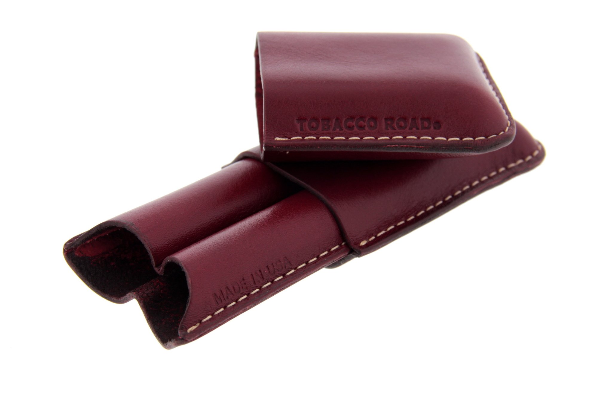 Tobacco Road Zigarrenetui rot 2er offen