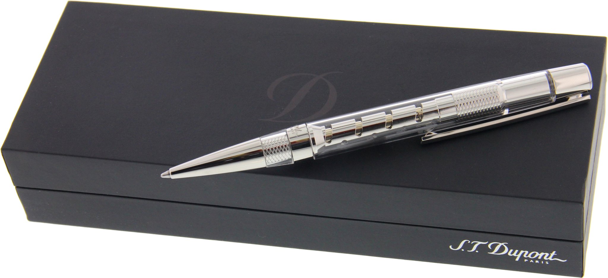 S.T. Dupont Accessories Kugelschreiber Transparent Palladium (405725) Detailbild