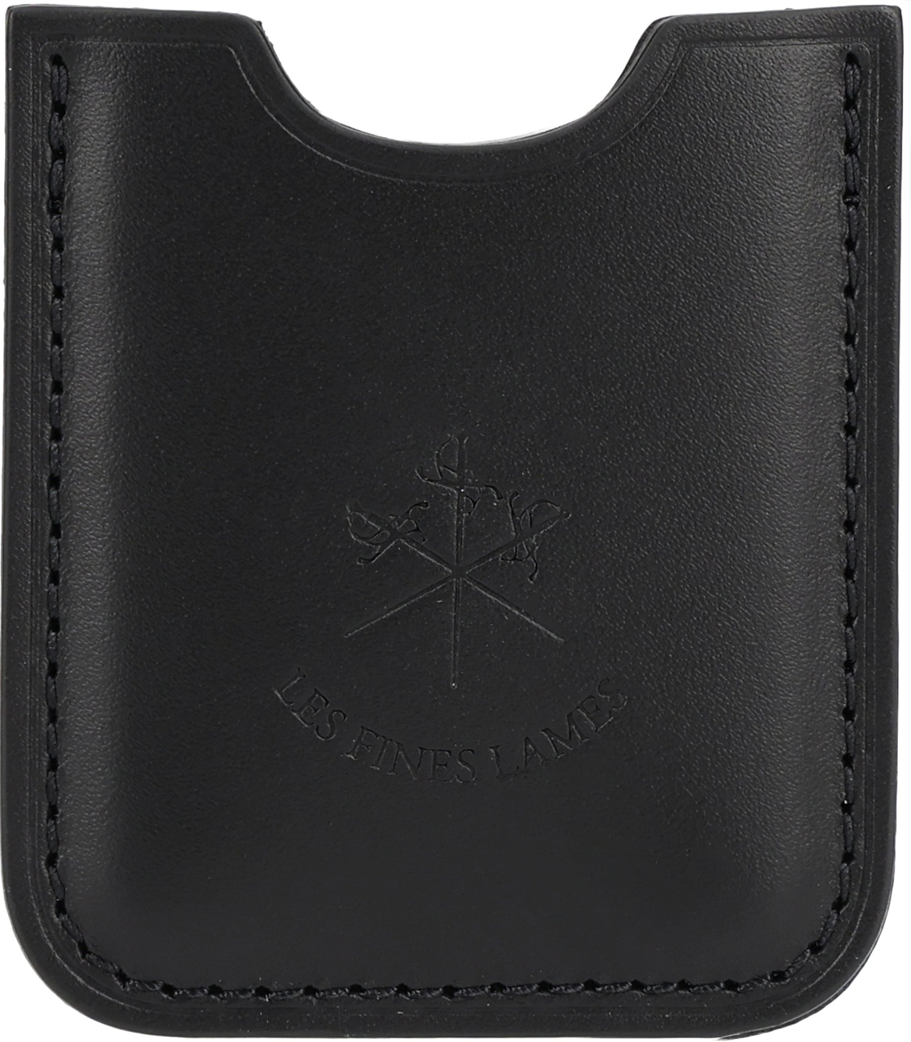 Chrom Lederetui Schwarz 