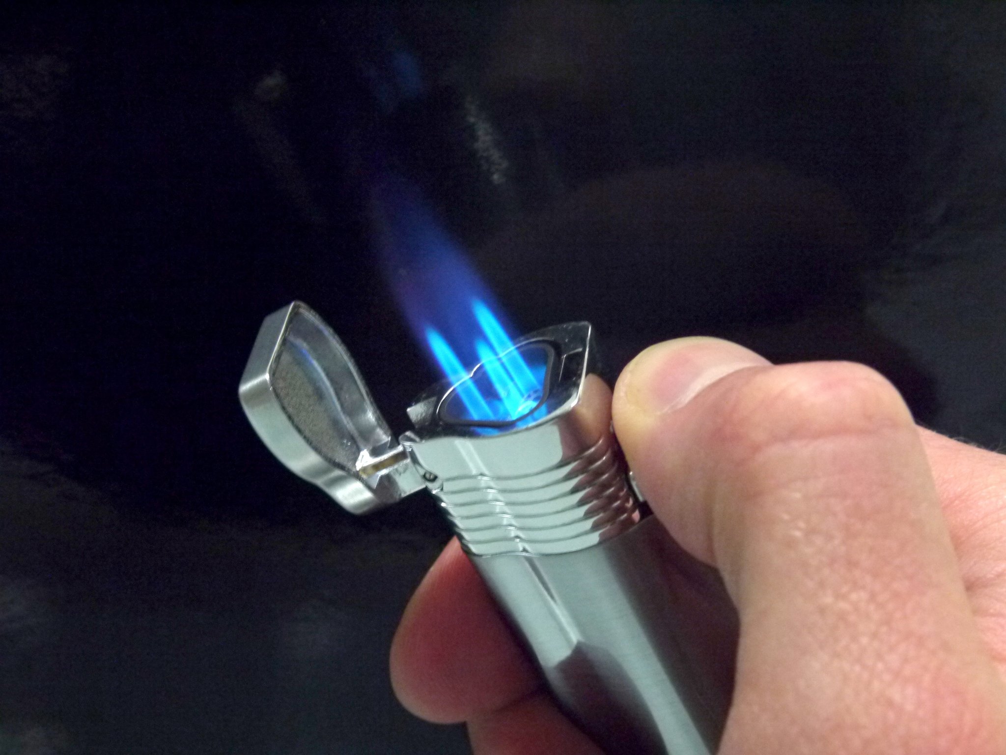 Jean Claude Jet-Flame 3er schwarz/chrom (244002) Flamme