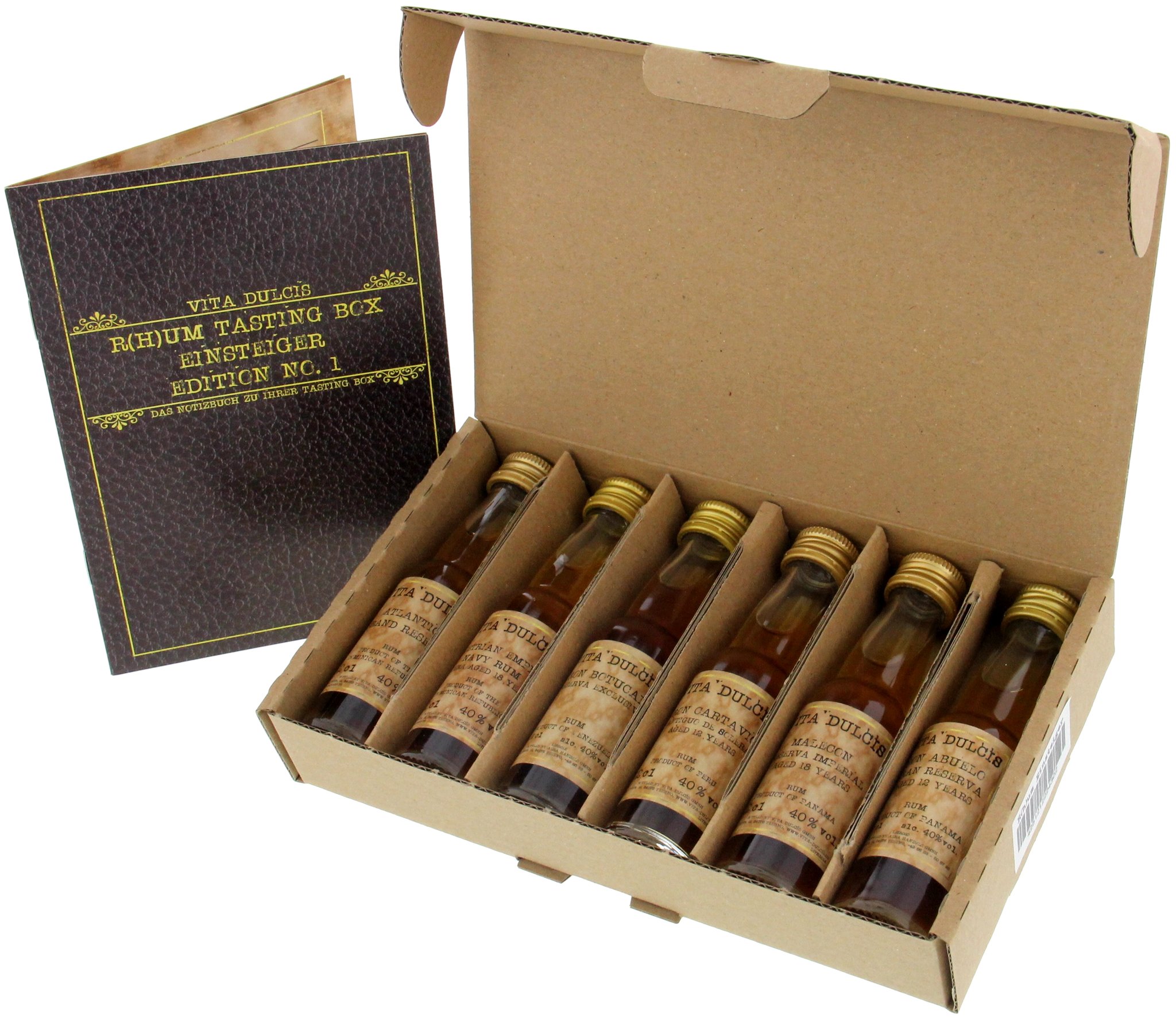 Vita Dulcis Rum Tasting Box Einsteiger offen