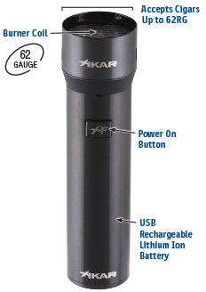 Xikar X Flame schwarz (1591bk) Detailbild