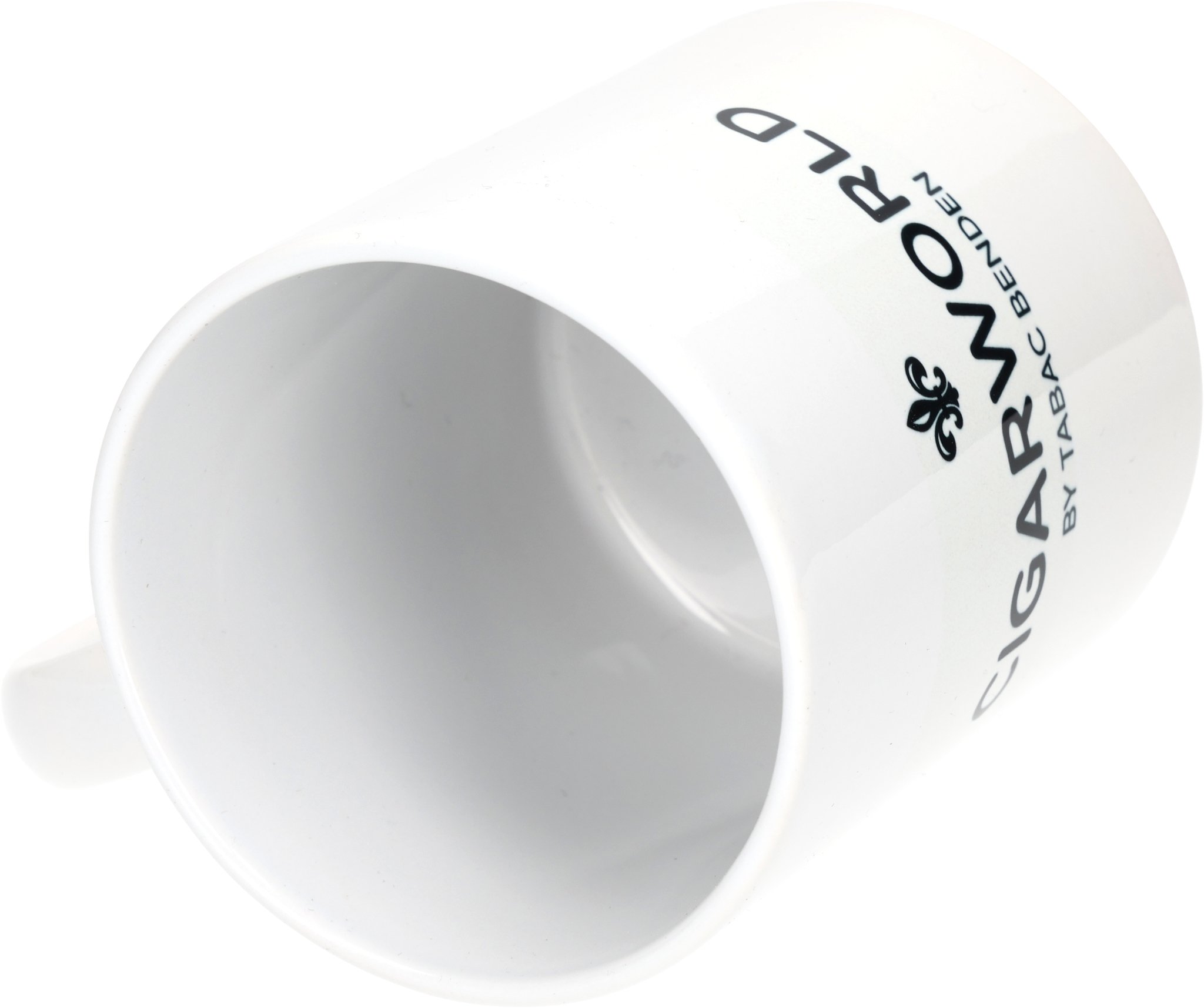 Tasse mit Logo liegend