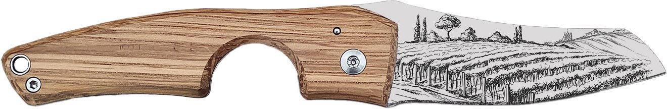 Les Fines Lames Zigarrenmesser Le Petit Barrel Series Cognac offen