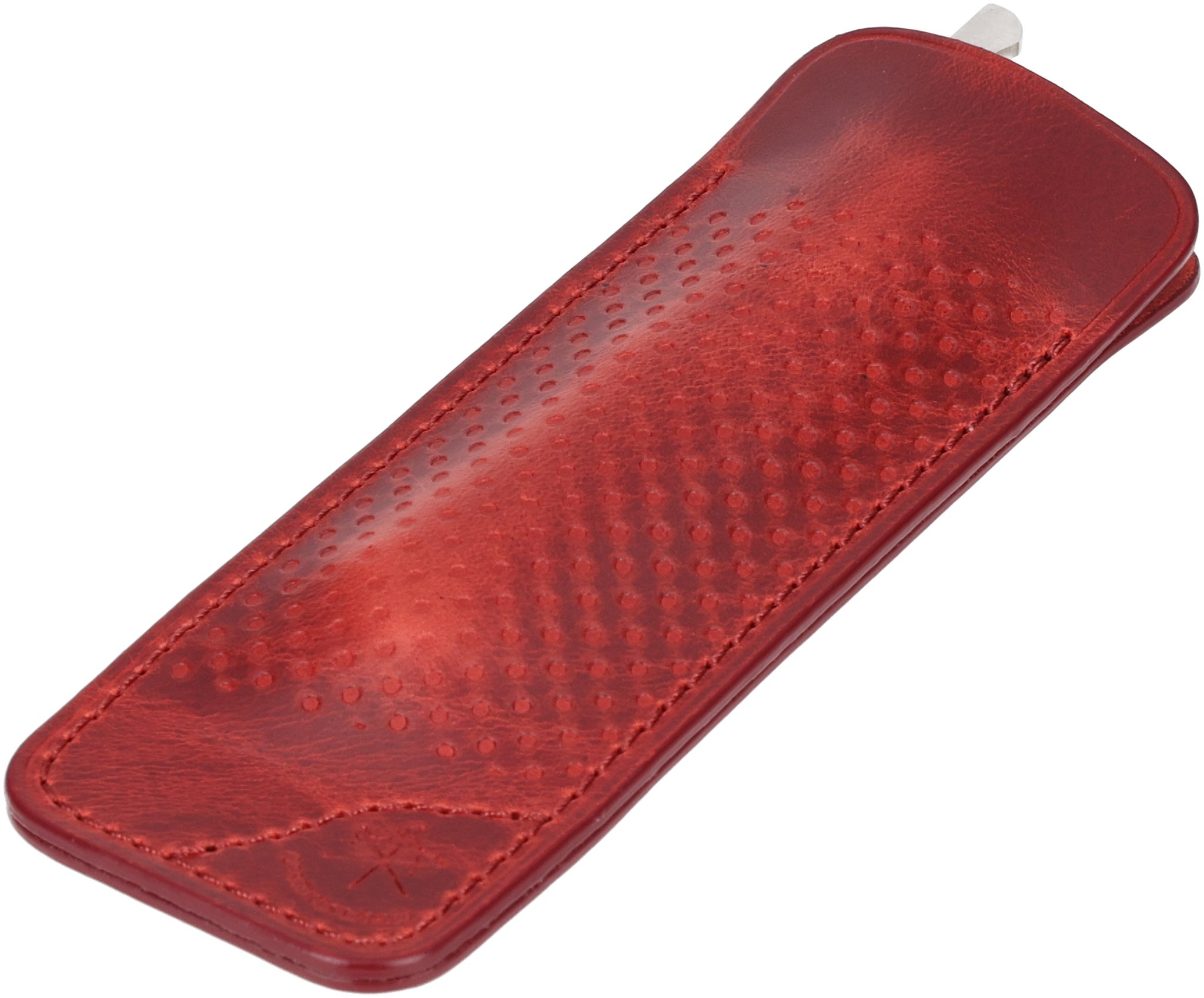 Les Fines Lames Zigarrenmesser Le Petit Lederetui Racing Cherry Red_03